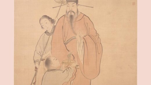 费丹旭 天官赐福图轴.jpg