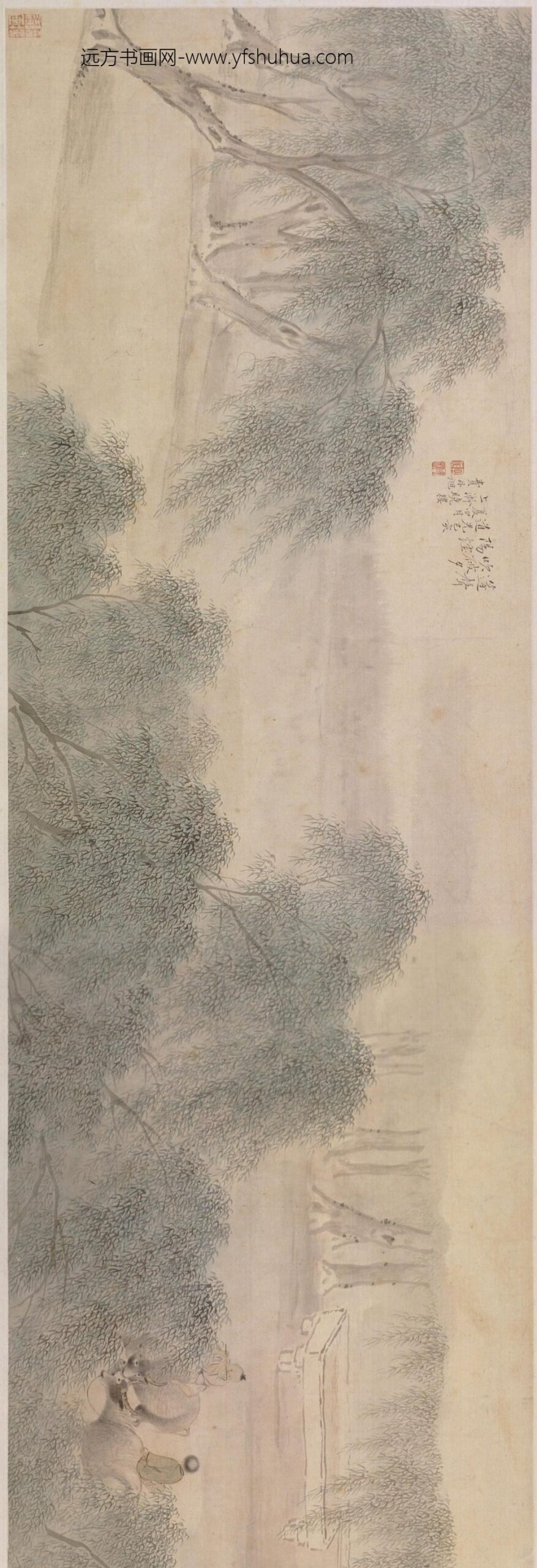 费丹旭_归牧图卷_