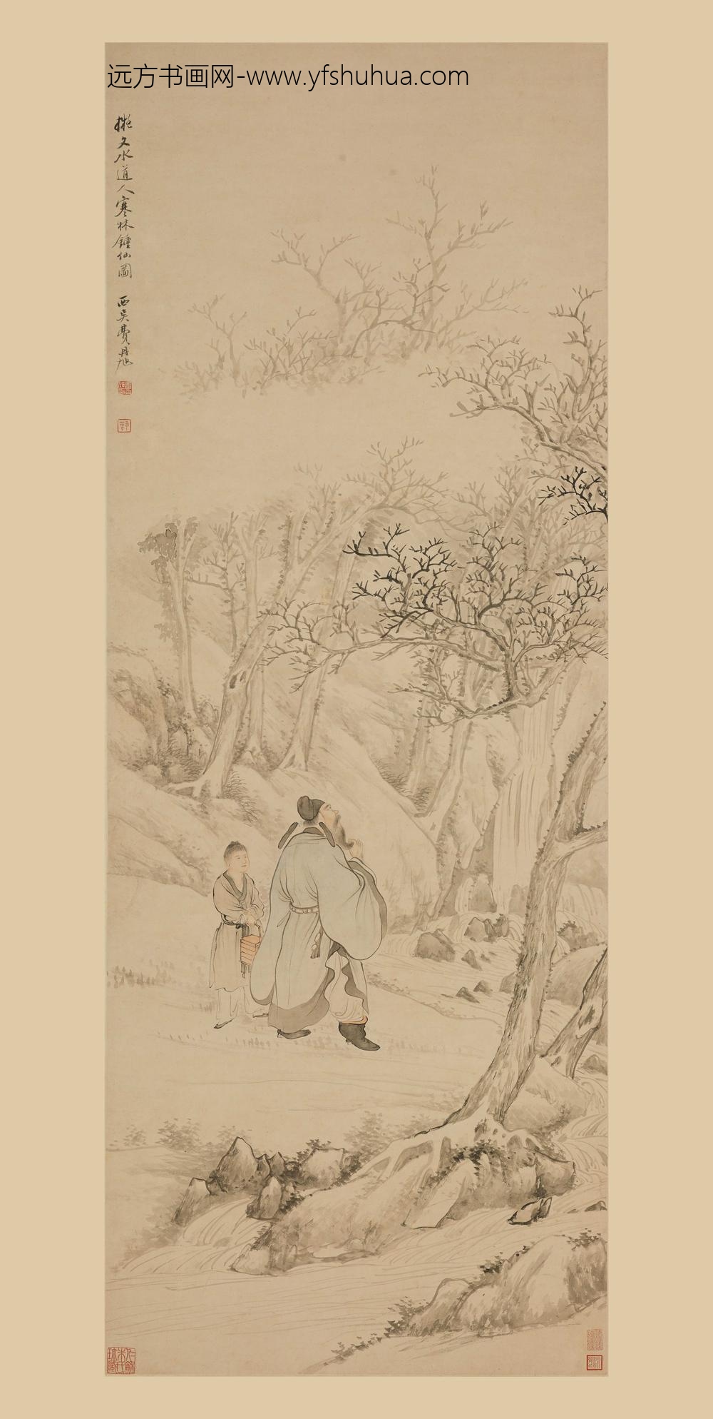 费丹旭_钟馗图轴