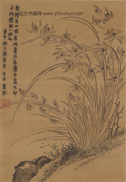 金农 兰花图轴.jpg