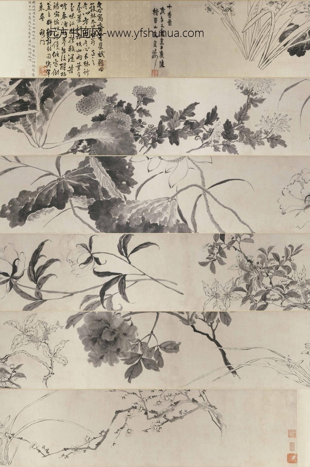 金农_十香图卷