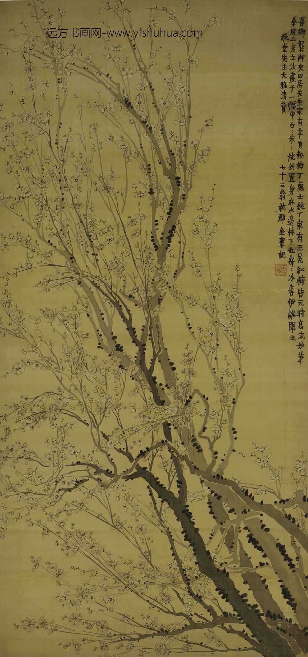 金农_梅花图轴-