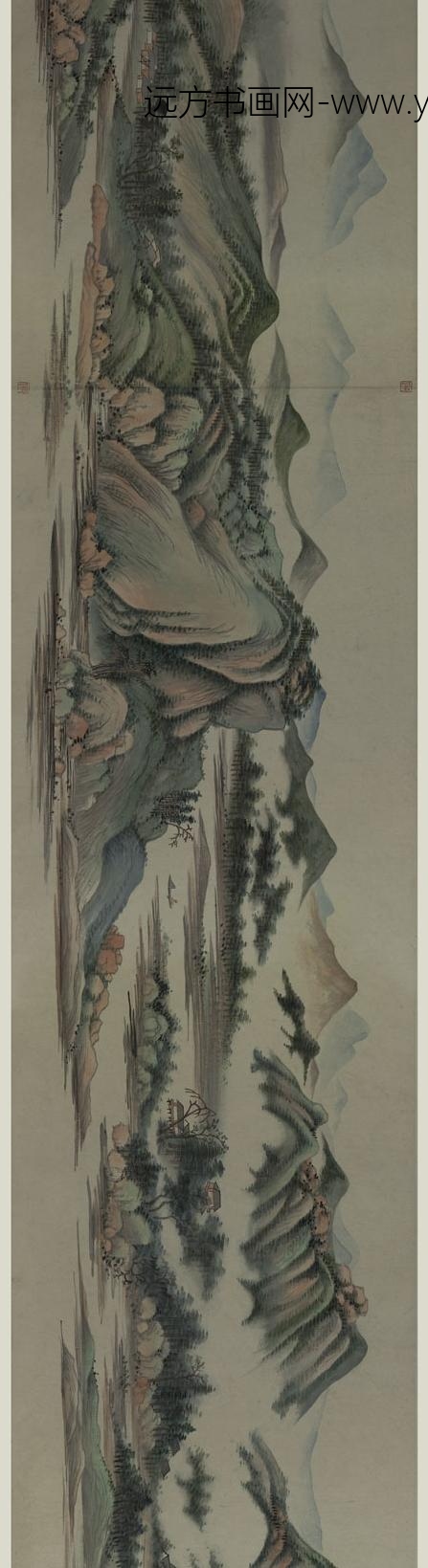 金城_临王时敏晴岚暖翠图卷_