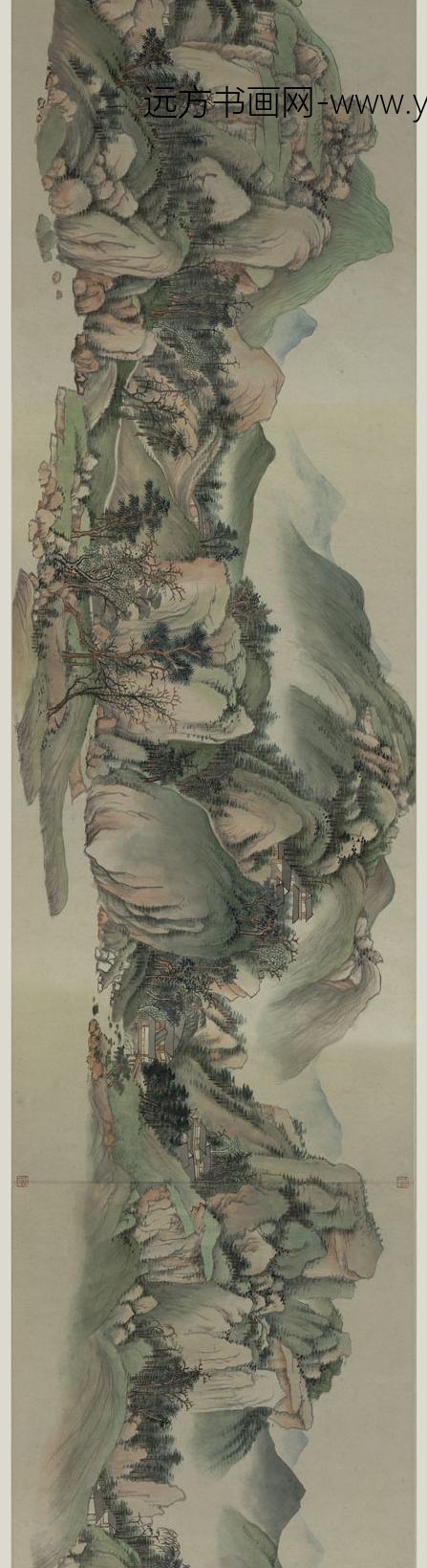 金城_临王时敏晴岚暖翠图卷_