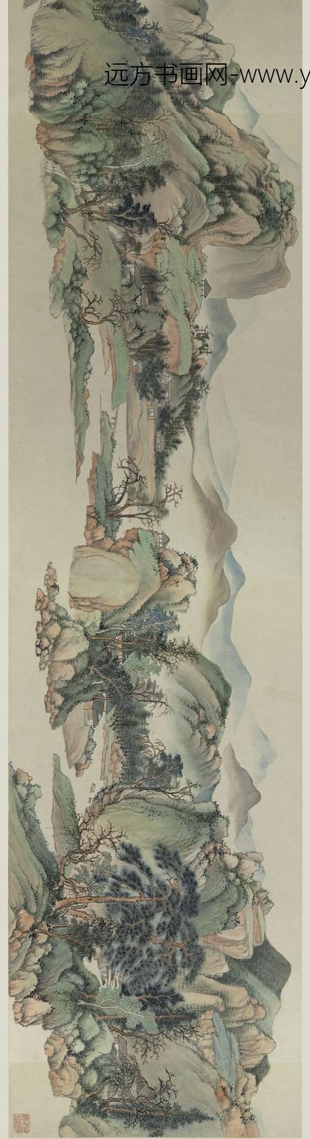 金城_临王时敏晴岚暖翠图卷_