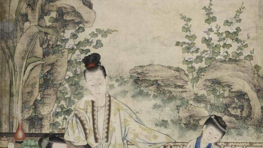 金廷标 仕女投壶图轴.jpg