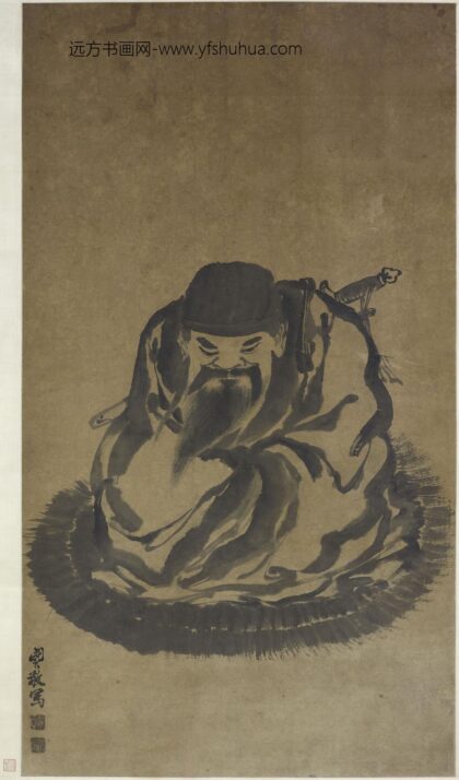 闵贞 吕纯阳像图轴.jpg