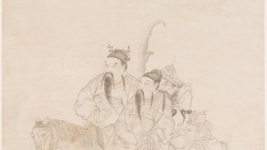 闵贞 白描人物图轴.jpg