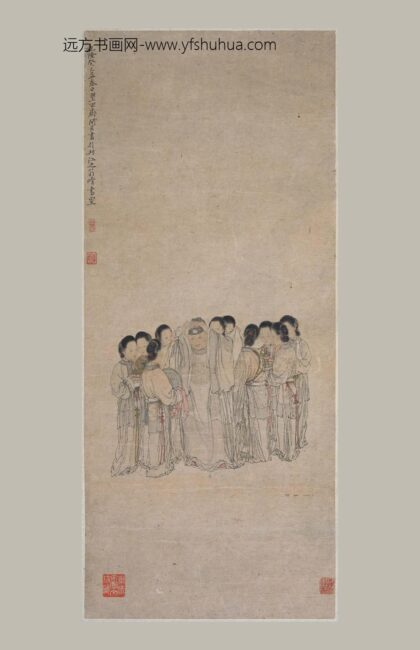 闵贞 簪花图轴.jpg