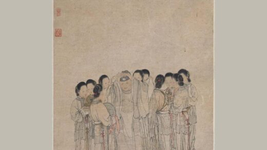 闵贞 簪花图轴.jpg