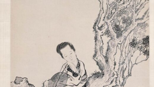 闵贞 纨扇仕女图轴.jpg