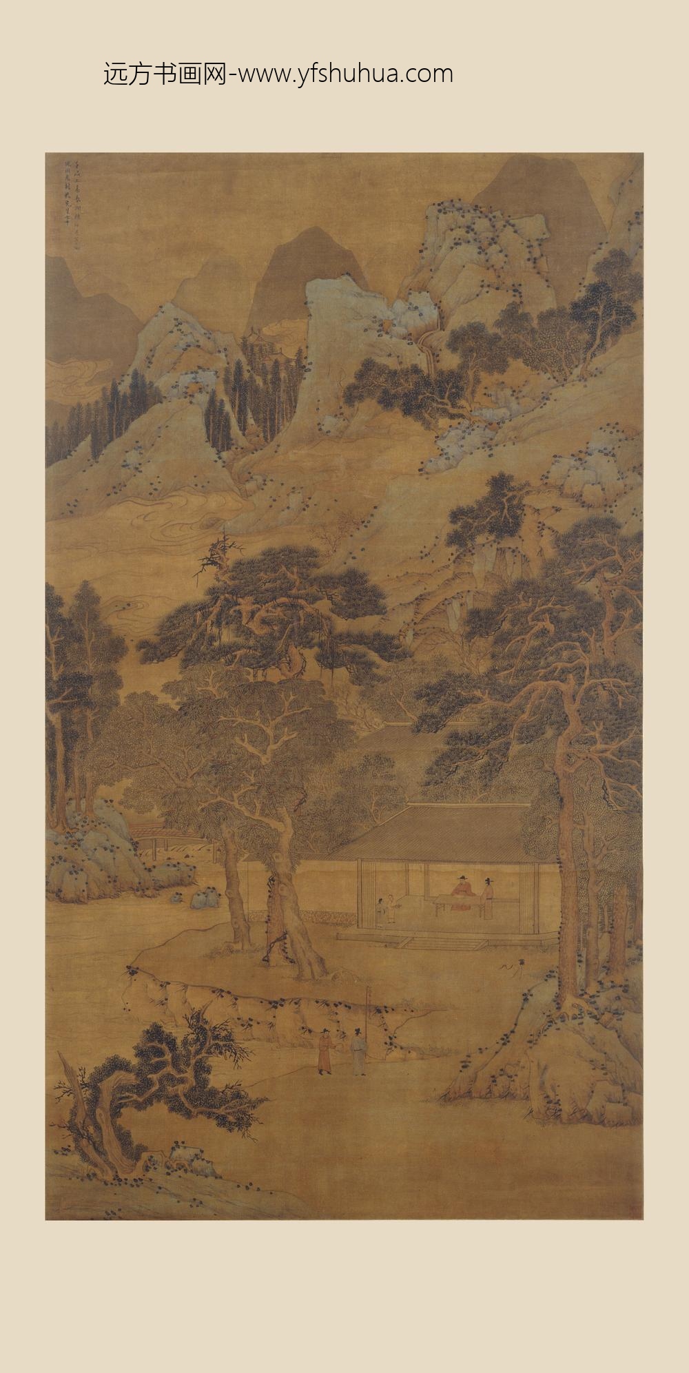 陆师道_乔柯翠林图轴