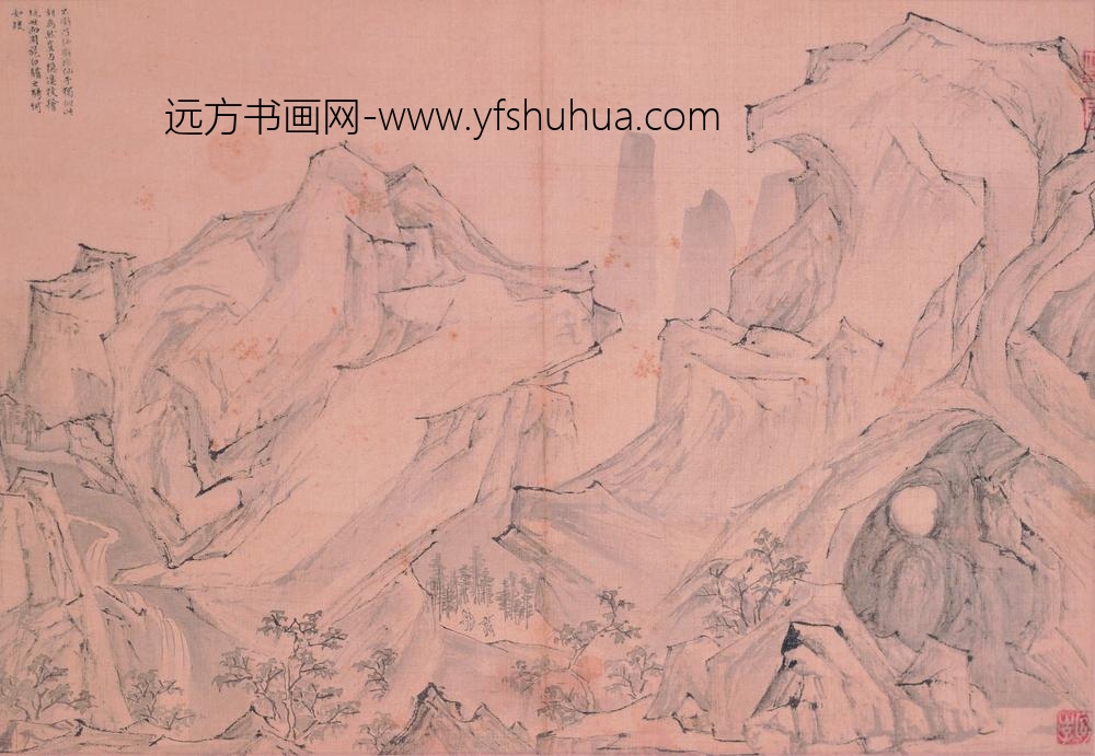 陆治_临王履华山图册_