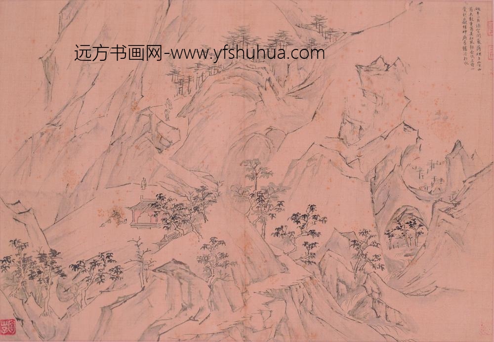 陆治_临王履华山图册_