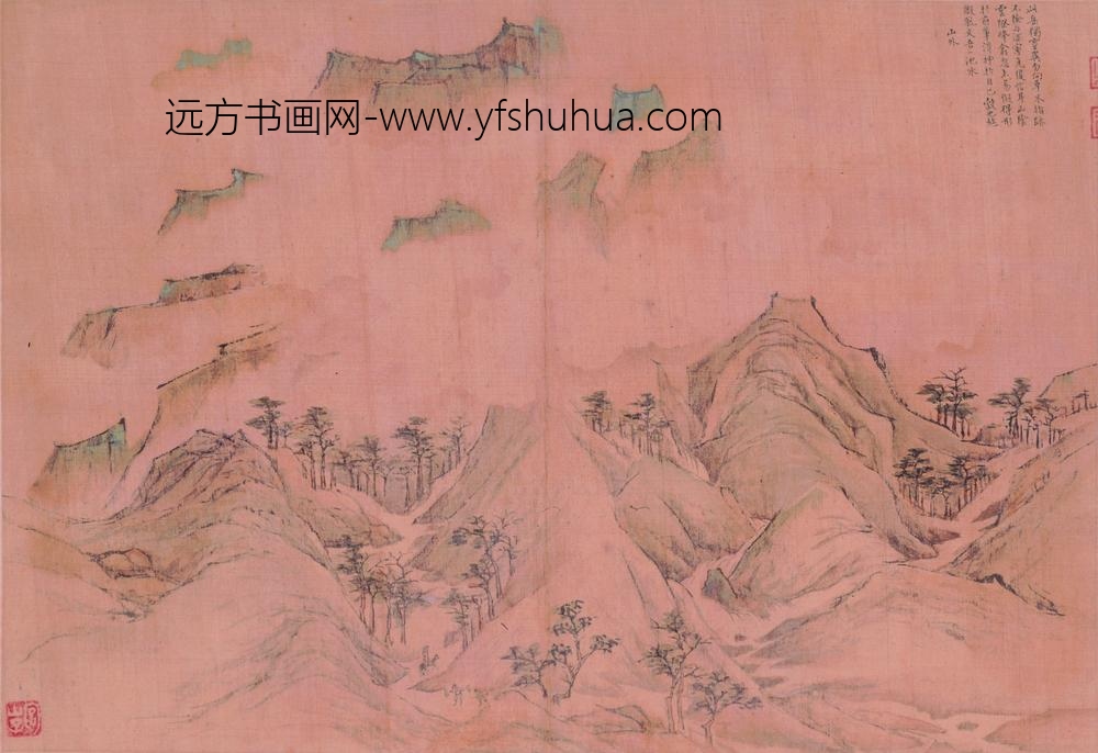 陆治_临王履华山图册_