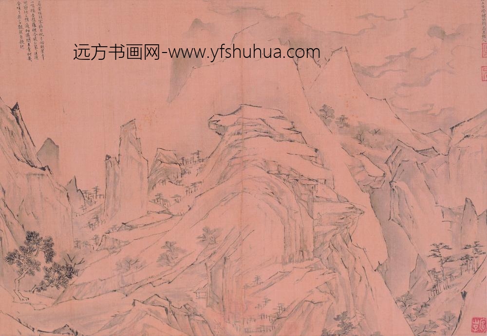 陆治_临王履华山图册_