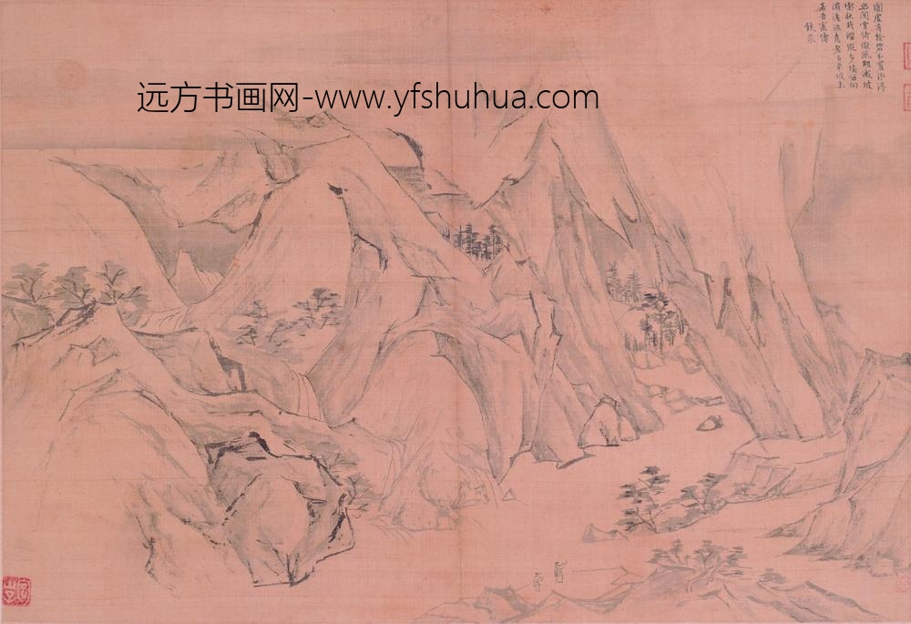 陆治_临王履华山图册_