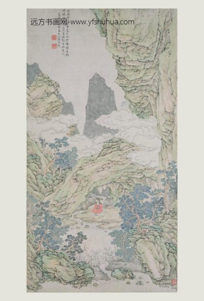 陆治 云峰林谷图轴.jpg