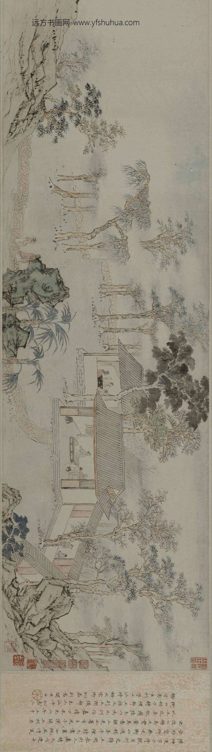 陆治_元夜燕集图卷__