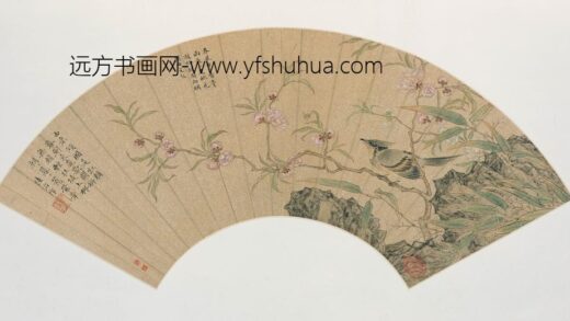 陆治 花鸟扇册.jpg