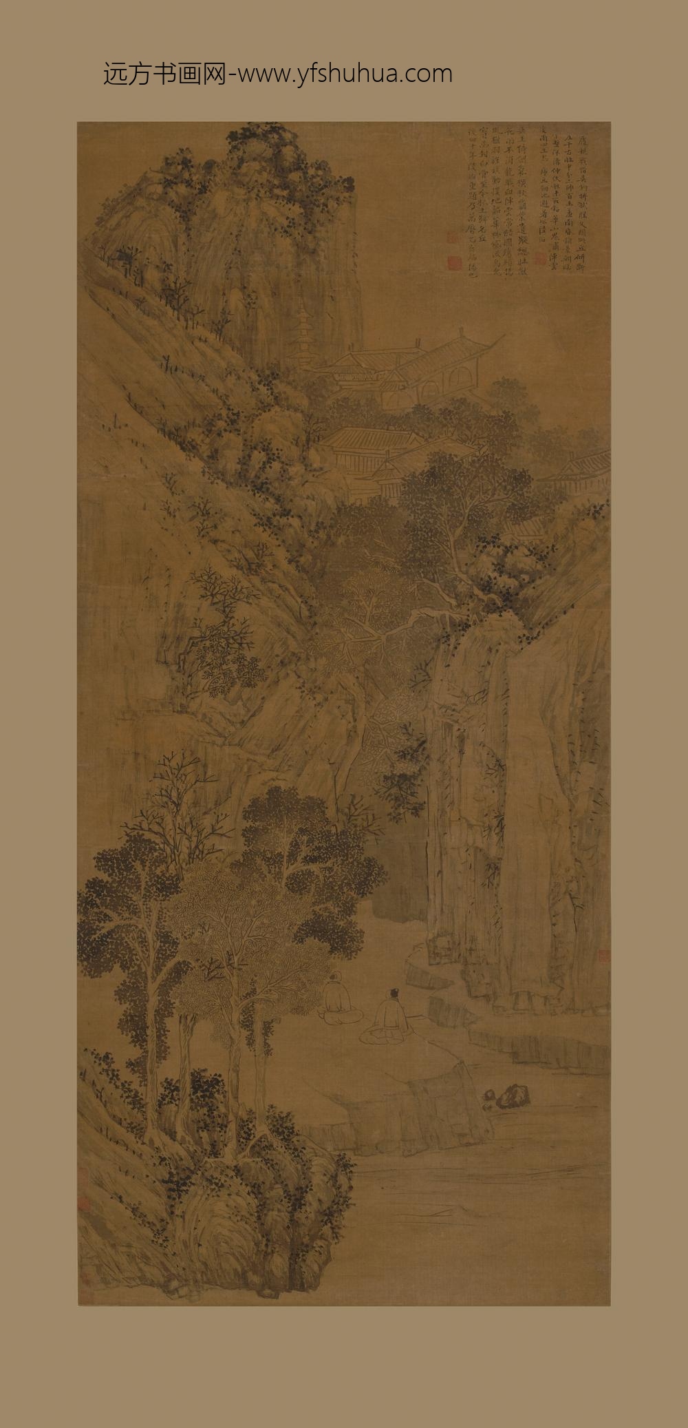 陆治_虎丘山图轴