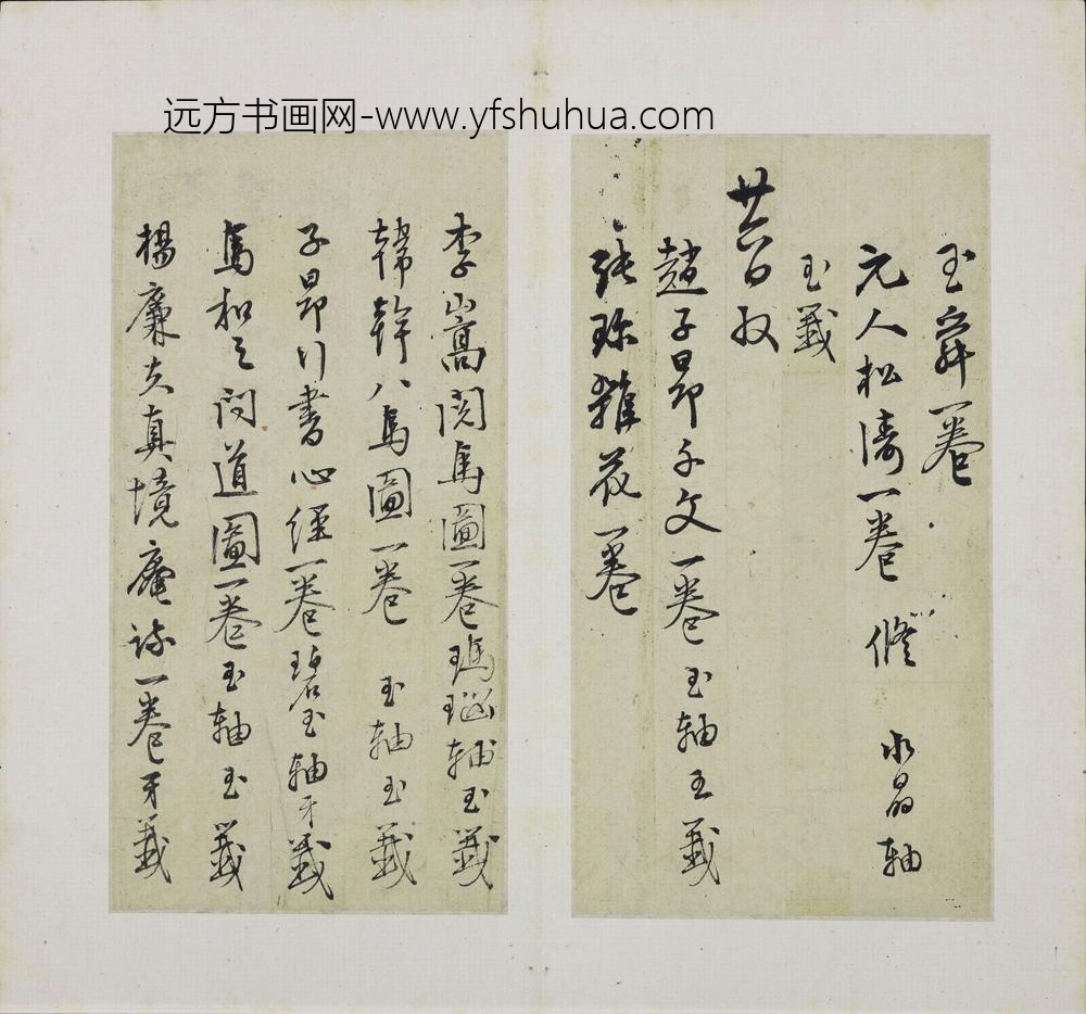 陆深_行书收藏书画稿本册_