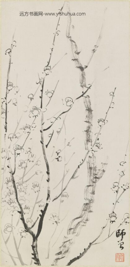 陈师曾衡恪 墨梅图轴.jpg