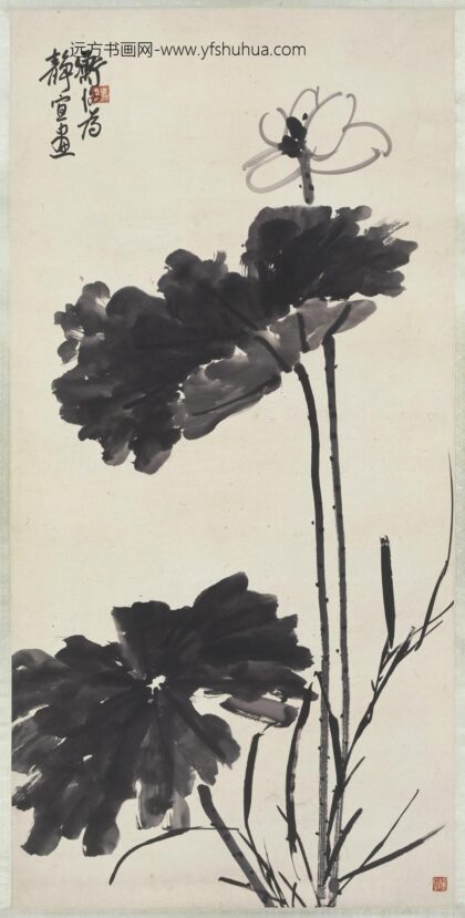 陈师曾衡恪 墨荷图轴 1.jpg