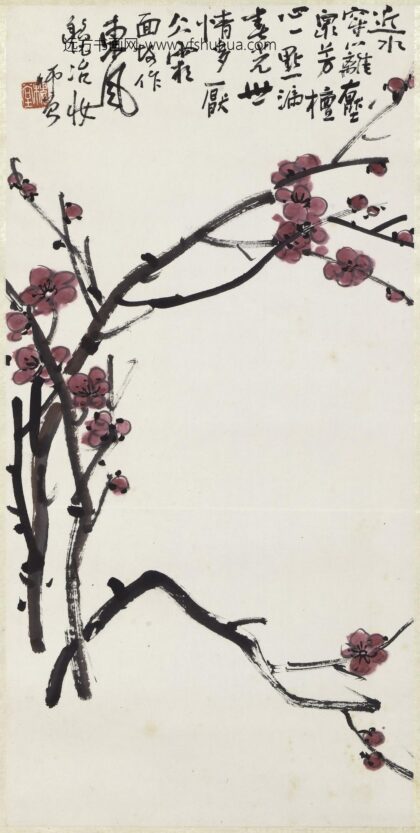 陈师曾衡恪 红梅图轴.jpg