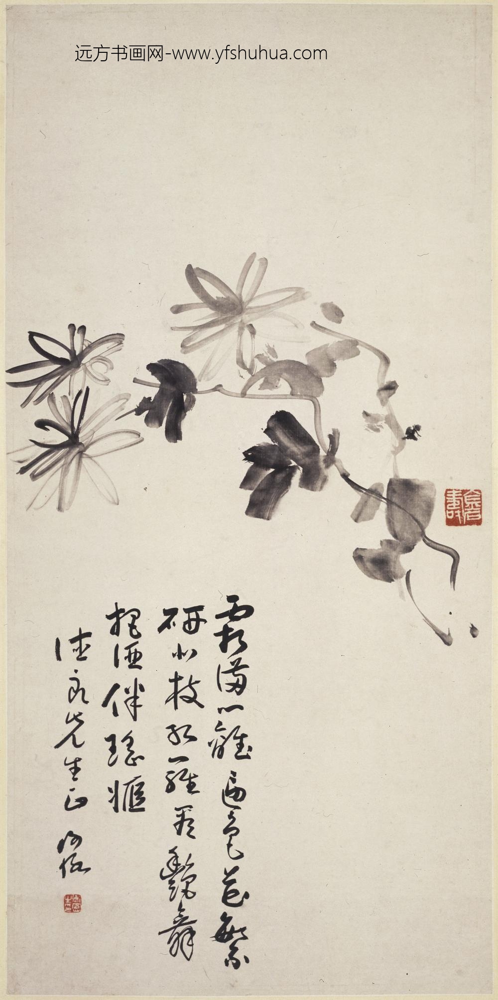 陈师曾(陈衡恪)_墨菊图轴