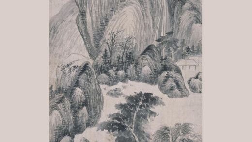 陈廉 芦汀飞瀑图轴.jpg