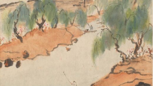 陈树人 柳溪渔影图轴.jpg