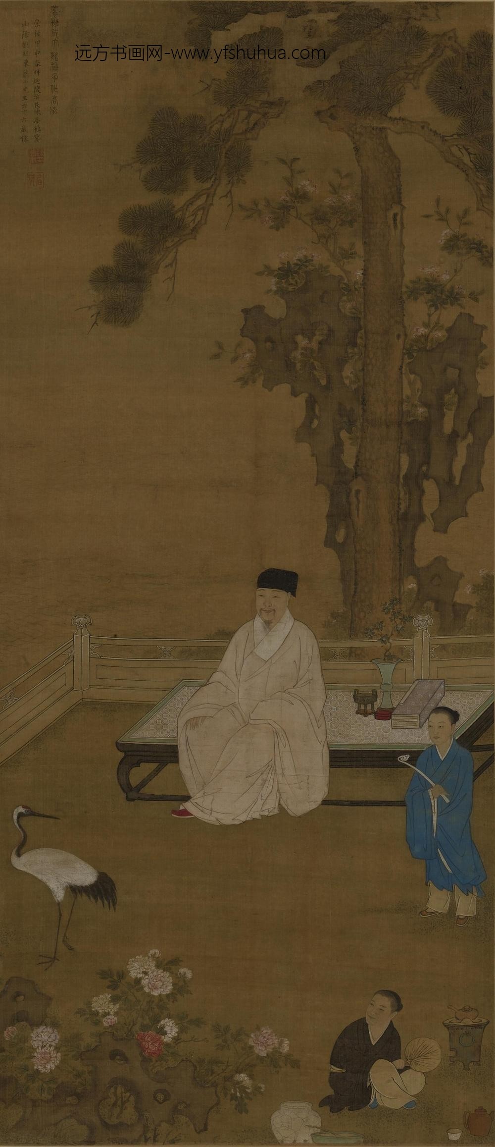 陈梦鹤_刘宗周肖像图轴