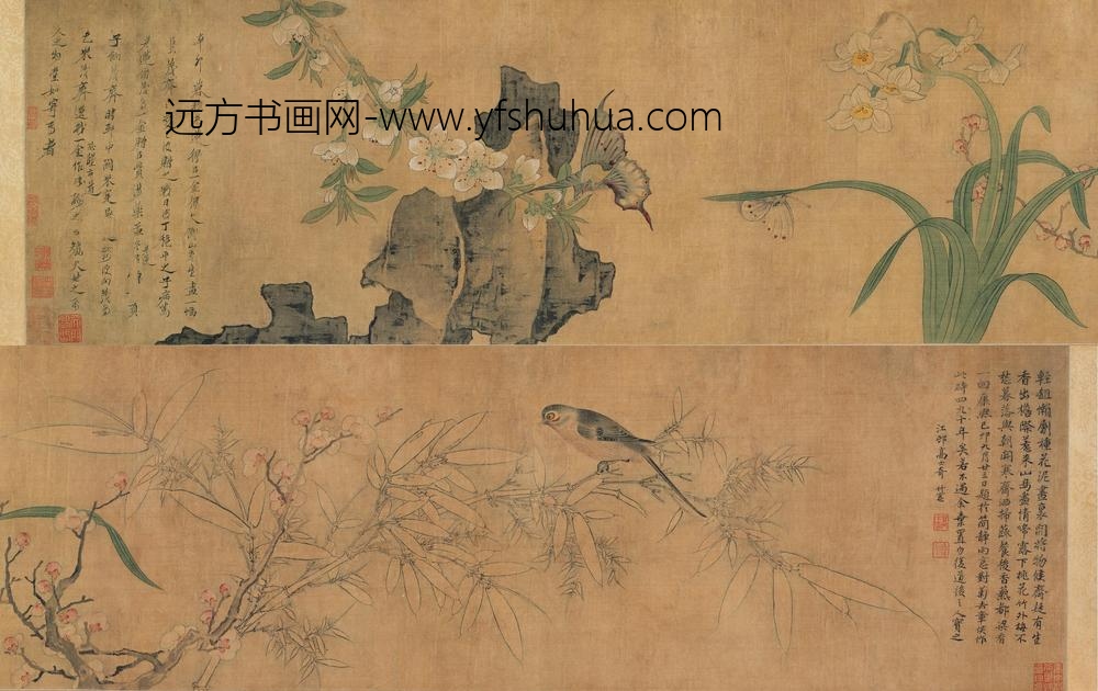 陈洪绶_春风蛱蝶图卷