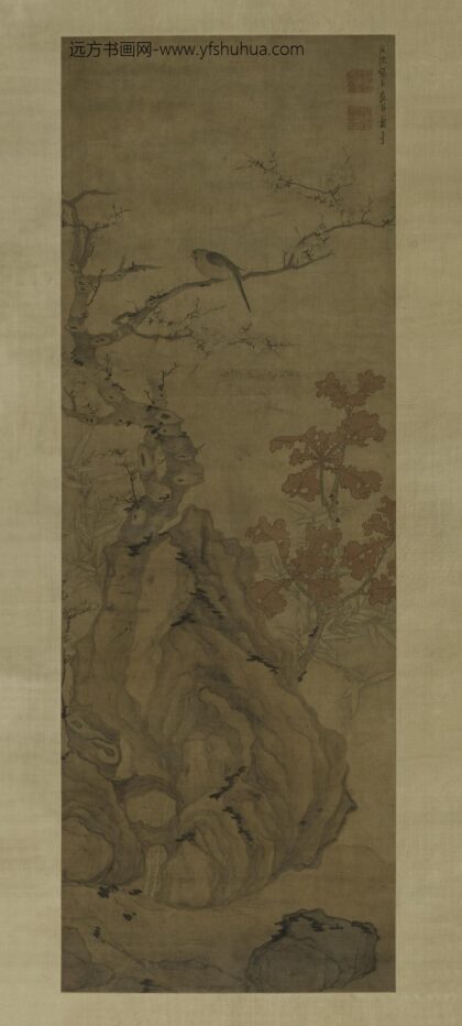 陈洪绶 梅花小鸟图轴.jpg