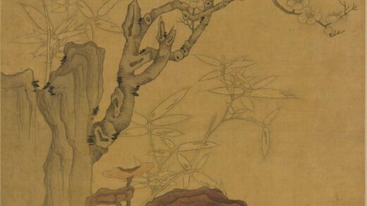 陈洪绶 竹石停禽图轴.jpg