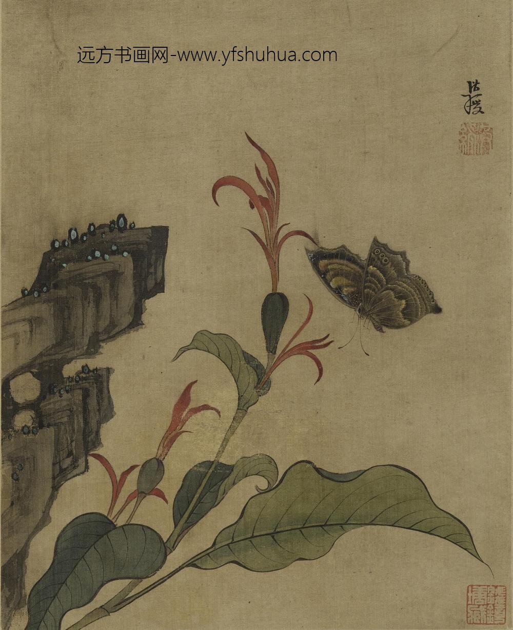 陈洪绶_花鸟草虫册_