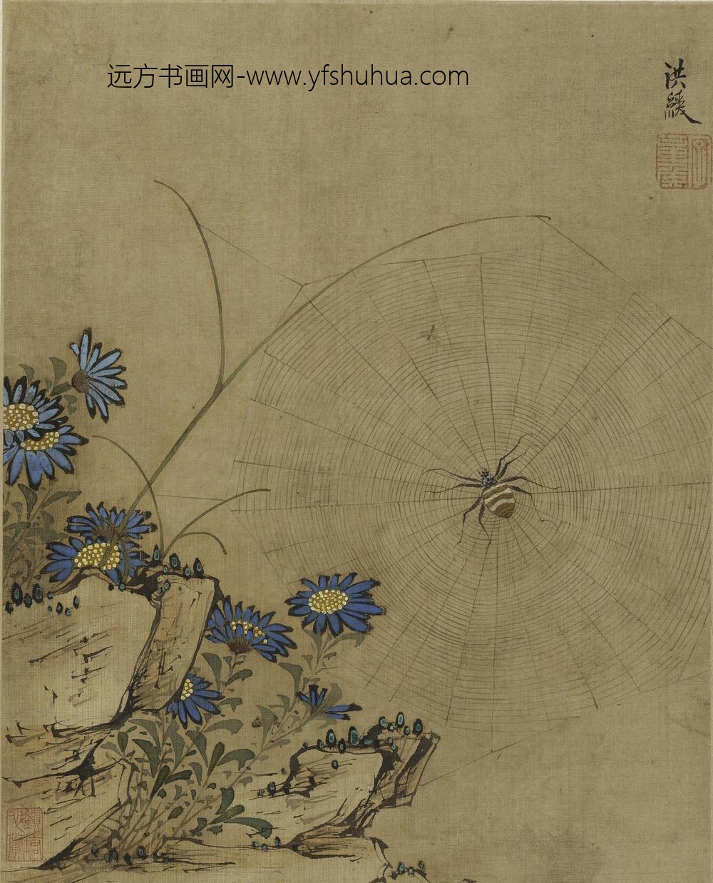 陈洪绶_花鸟草虫册_