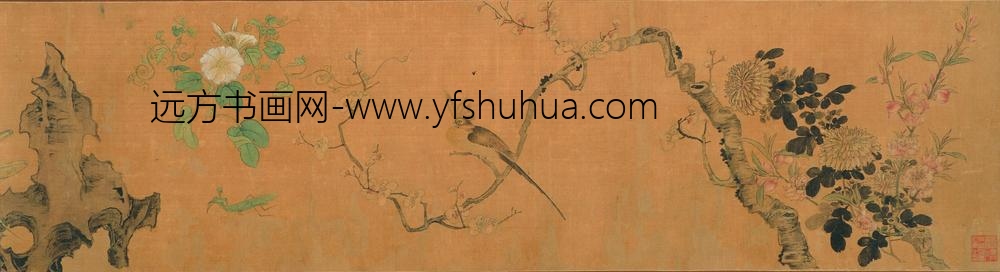 陈洪绶_花鸟草虫图卷