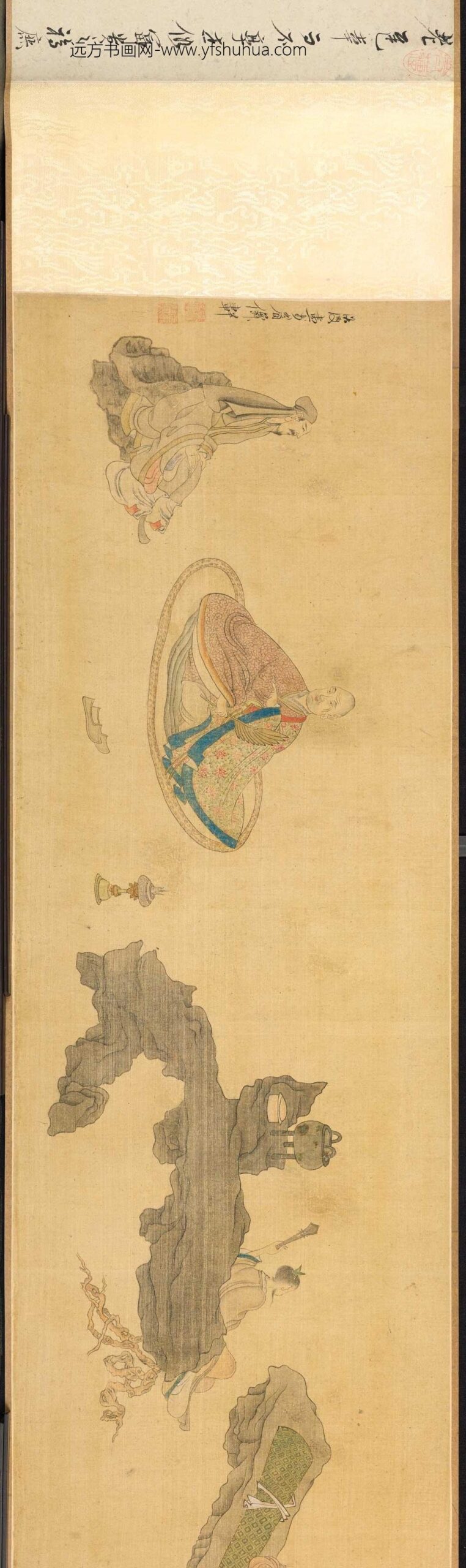 陈洪绶_西园图卷_