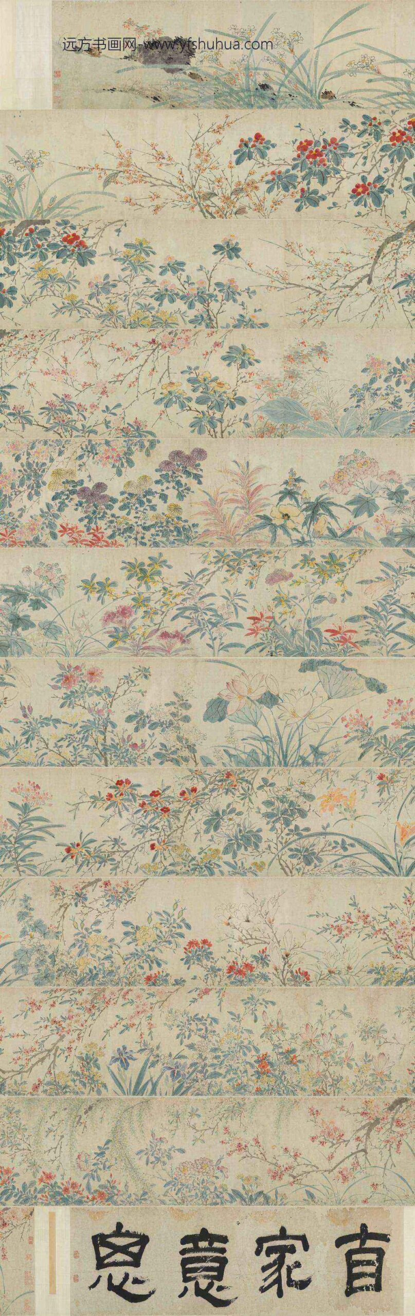 陈淳（道复）_四季花卉卷