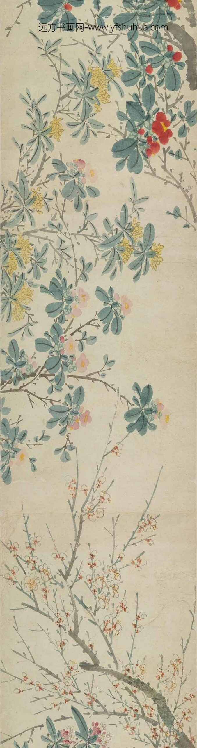 陈淳（道复）_四季花卉卷_