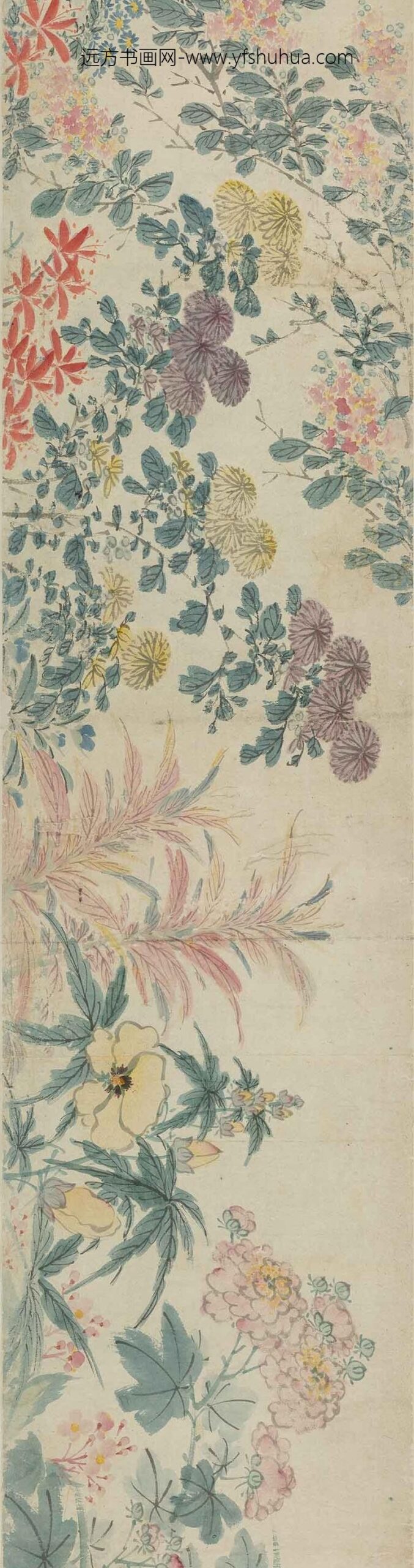 陈淳（道复）_四季花卉卷_