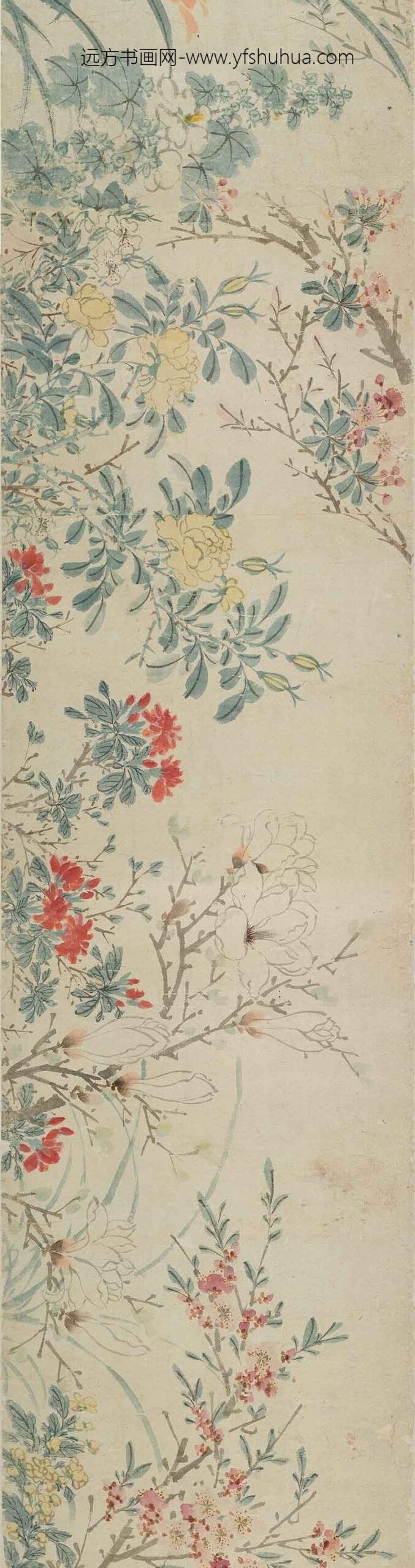 陈淳（道复）_四季花卉卷_