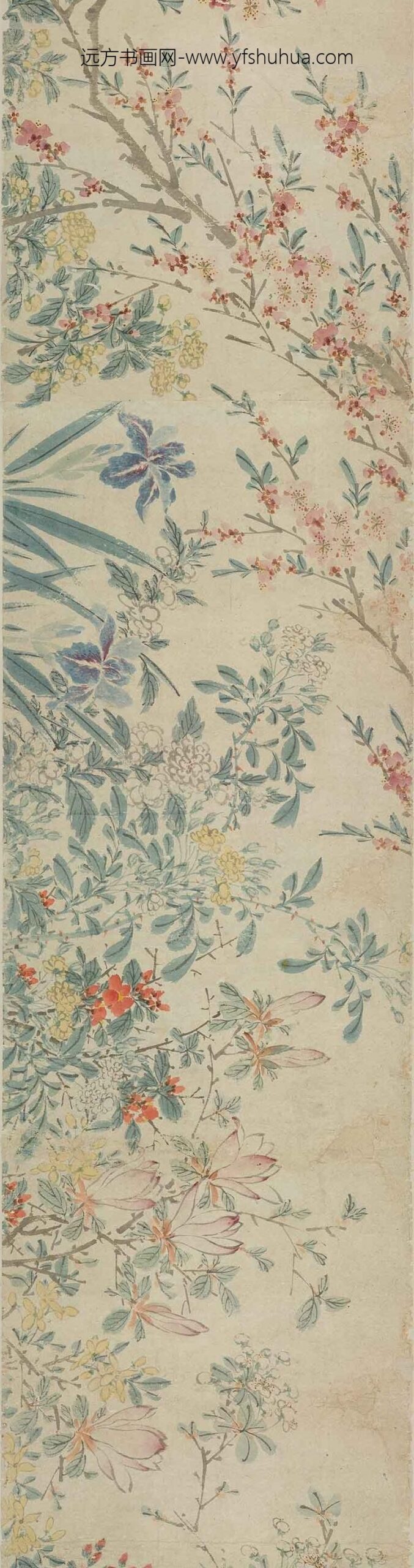 陈淳（道复）_四季花卉卷_