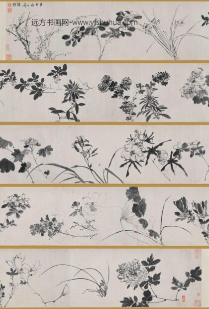 陈淳（道复） 墨花图卷.jpg