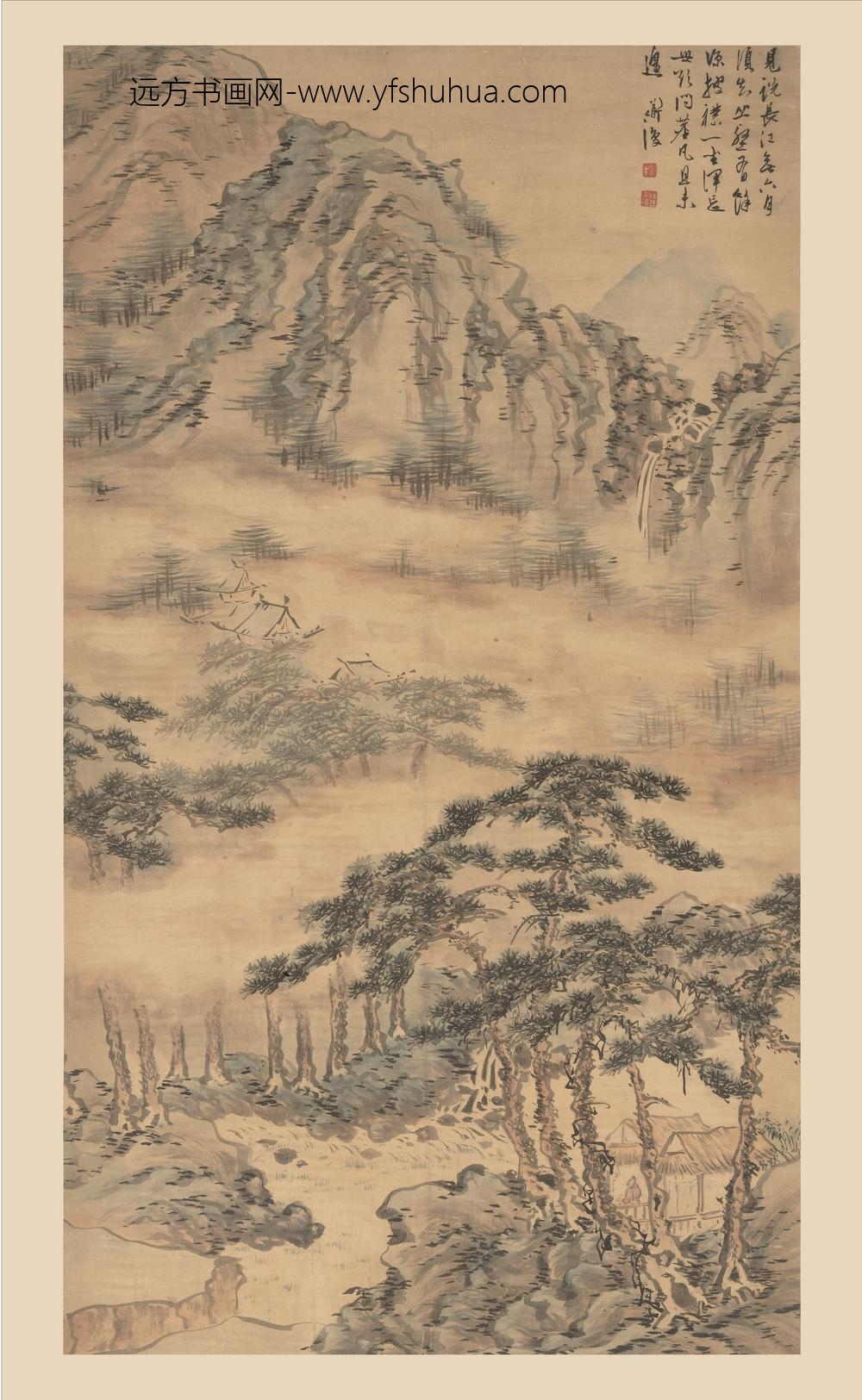 陈淳（道复）_松溪草堂图轴