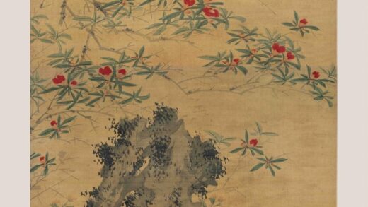 陈淳（道复） 花卉图轴 1.jpg