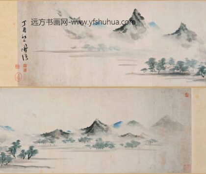 陈淳（道复） 雨景山水图卷.jpg