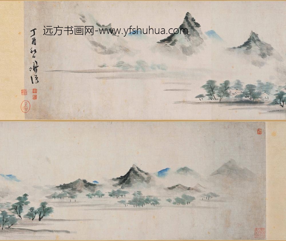 陈淳（道复）_雨景山水图卷